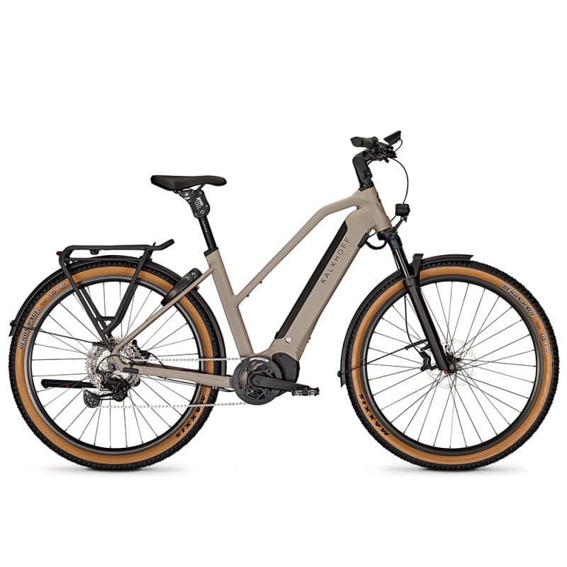 Vélo de randonnée électrique Kalkhoff Entice 5+ Advance (2024) - Beige - Trapèze