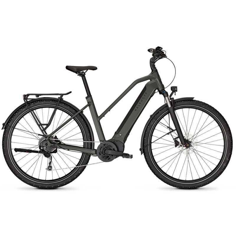 Vélo de randonnée électrique Kalkhoff Entice 5 Season 625 Wh - Vert - Trapèze