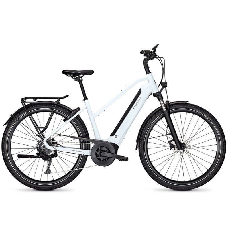 VTC électrique Kalkhoff Endeavour 3 Move - 500 Wh - blanc - Trapèze