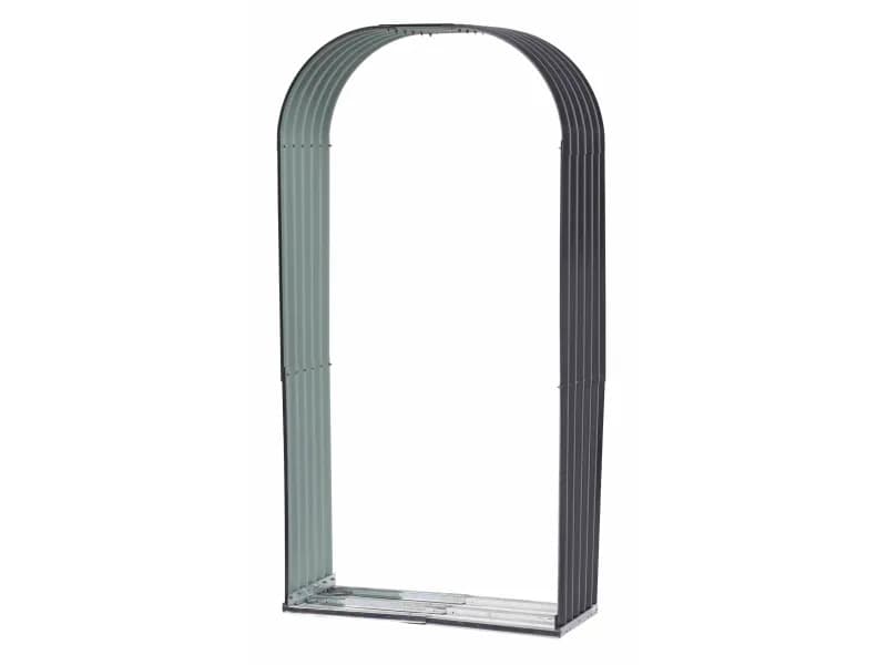 Floraworld Holzunterstand Rundbogen 103 cm x 43 cm x 200 cm