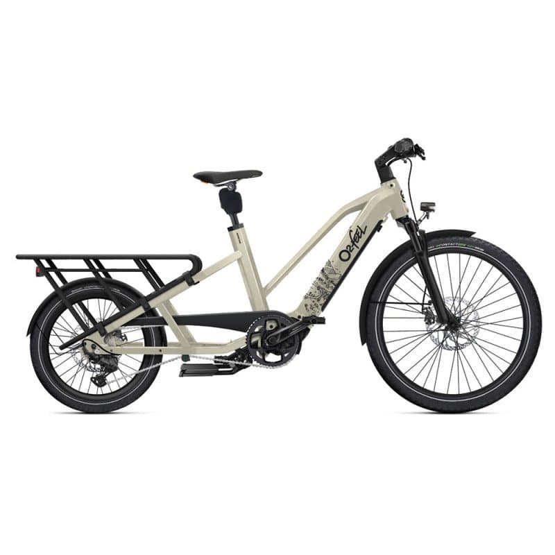 Vélo cargo électrique 2 enfants​ O2feel Equo Adventure 5.1 540 Wh Pack Family - Beige , 540 Wh , Sans Pack Family