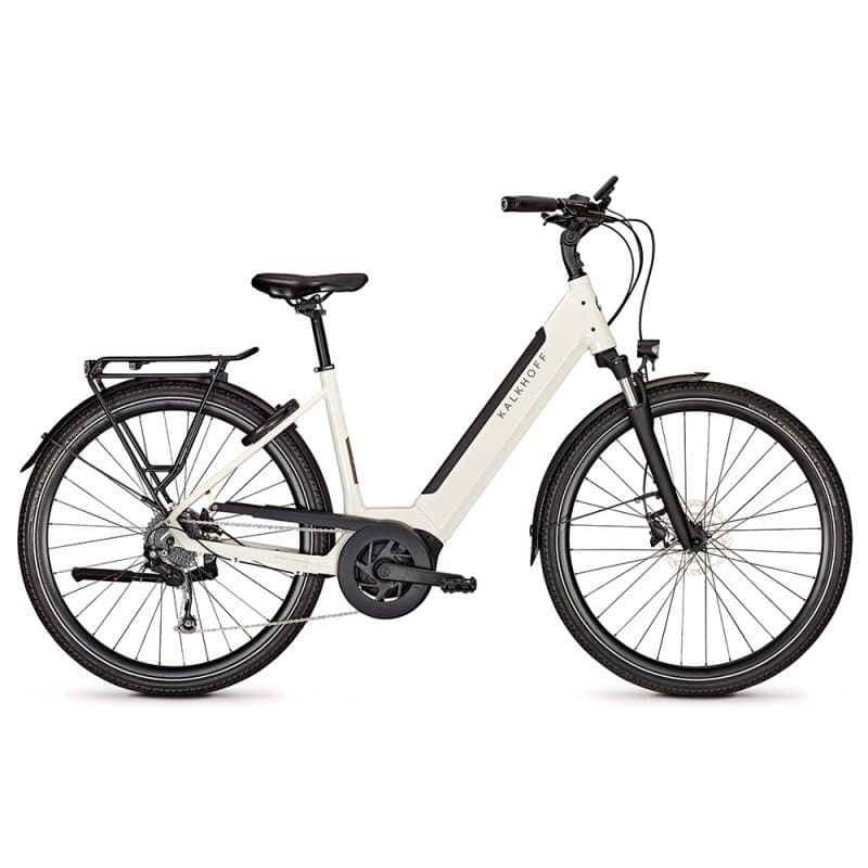 VTC électrique Kalkhoff Endeavour 3.B Move - Blanc , 625 Wh , Bas