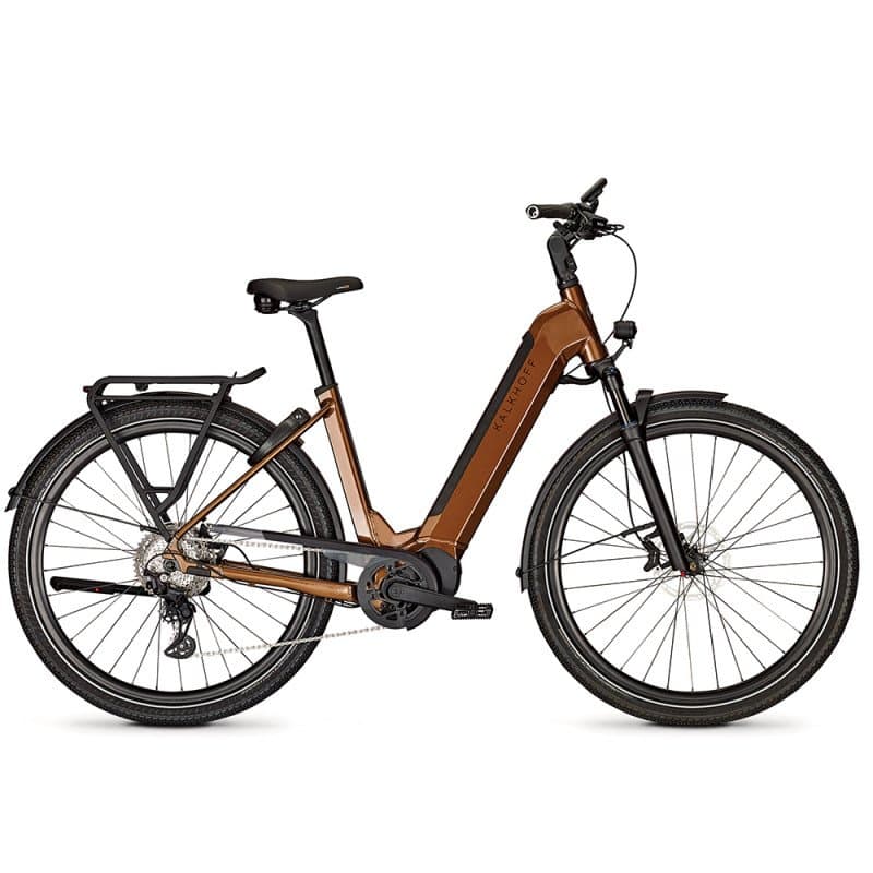 VTC électrique Kalkhoff Endeavour 5+ Advance - 625 Wh - Marron , Wave
