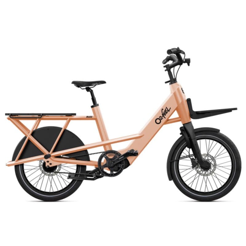 Vélo cargo électrique O2feel Buzz 8 - 540 Wh , Orange