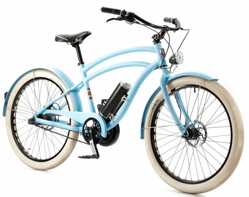 Vélo électrique Bocyclo Hermitage Design 3 vitesses internes Shimano Nexus - Bleu clair