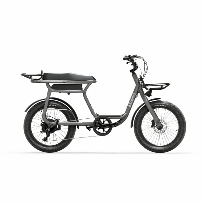 Vélo électrique Elwing Yuvy Compact Cargo - Gris