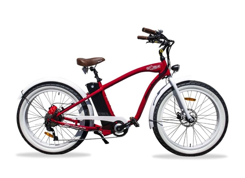 Vélo électrique Gorille Mâle - Rouge