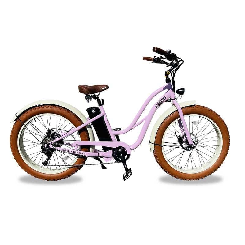 Vélo électrique femme Lady Gorille - Rose