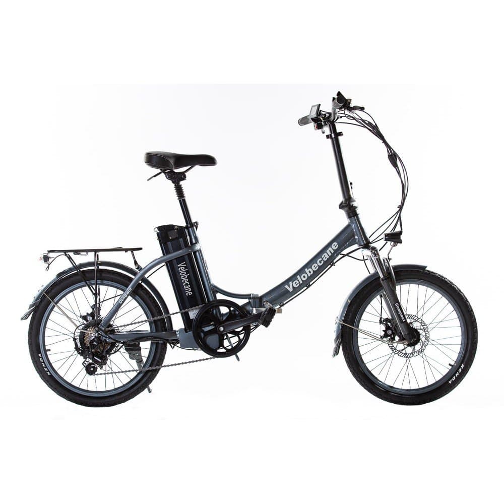 Vélo électrique pliant Velobecane Compact - 540 Wh (36V 15Ah) , Gris