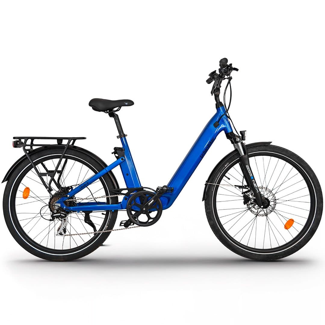 VAE de ville UrbanBiker UB200 Tout Suspendu - Bleu , 26″
