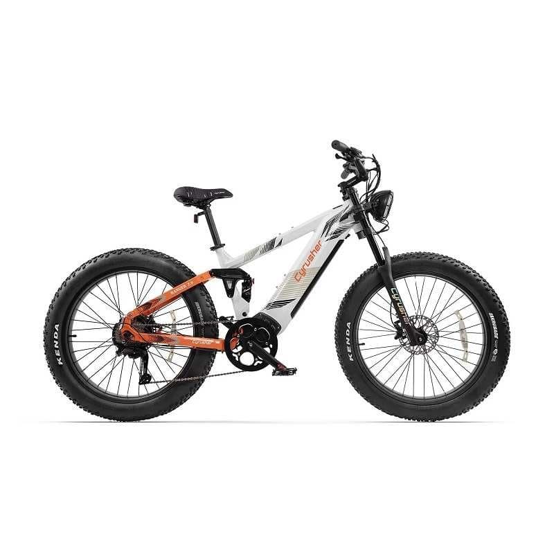 Vélo électrique tout-terrain Cyrusher Ranger 2.0 - Blanc - 750W/45KM/H