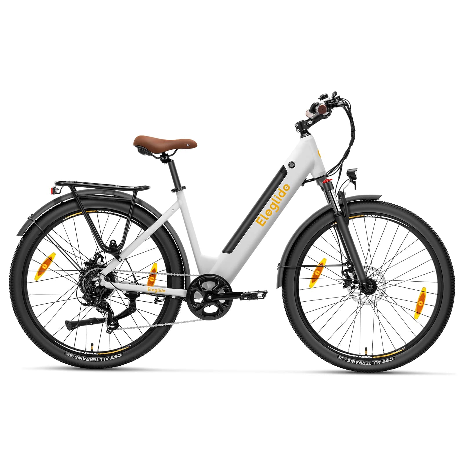 Eleglide Vélo de randonnée électrique T1 ST - Blanc
