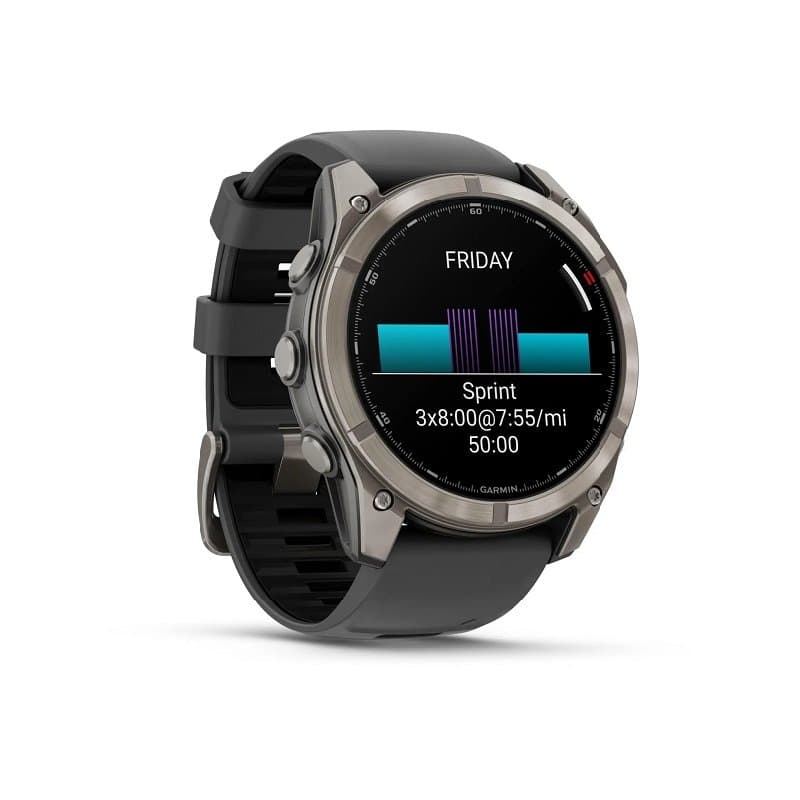 Montre Garmin  Fenix 8 Pro AMOLED Sapphire Titane 47 mm - 51 mm , Gris