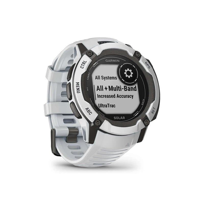 Montre Garmin Instinct 2X Solar orange - Blanc