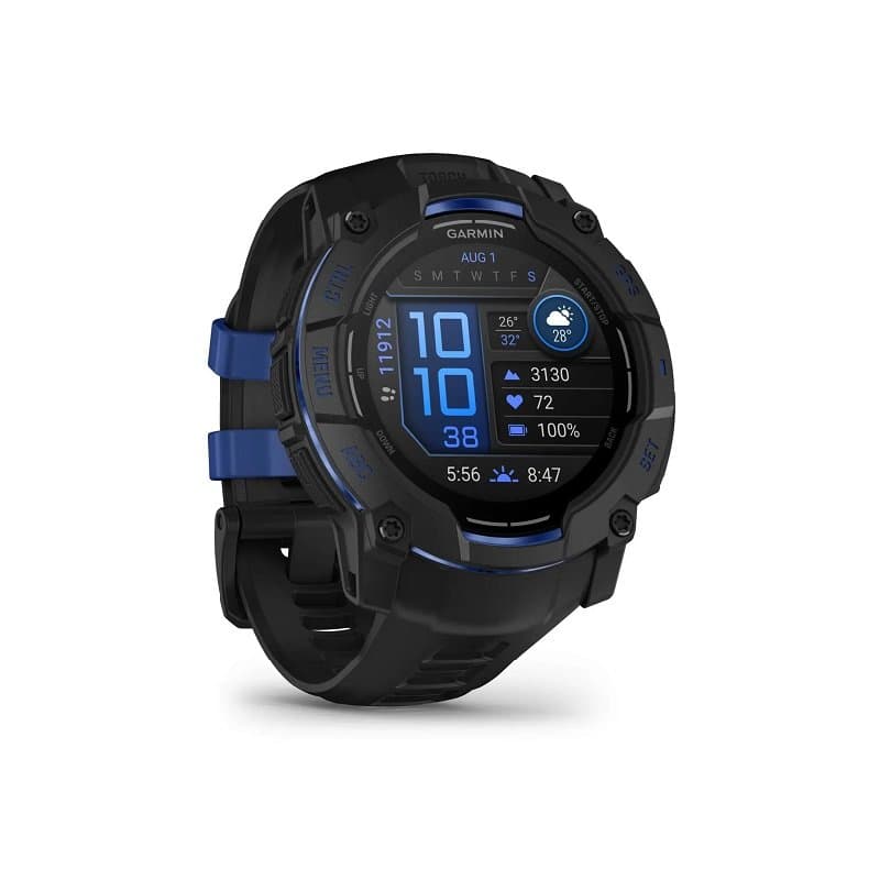 Garmin Instinct 3 AMOLED 50 mm - 50 mm , Noir - bleu