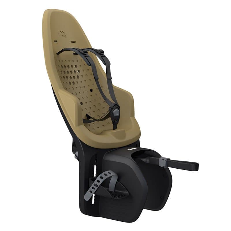 Porte-bébé vélo Thule Yepp 2 Maxi arrière sur porte-bagages - Marron