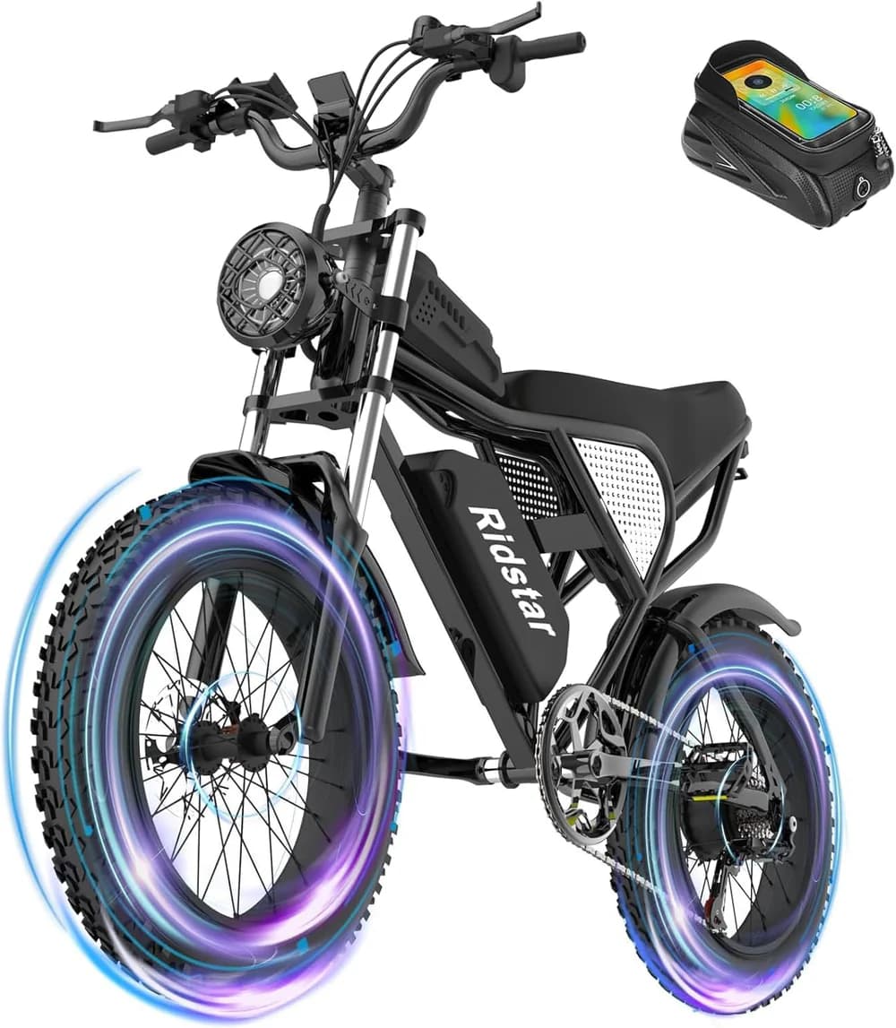 Ridstar Q20 1500W 48V 20AH gros pneu vélo électrique