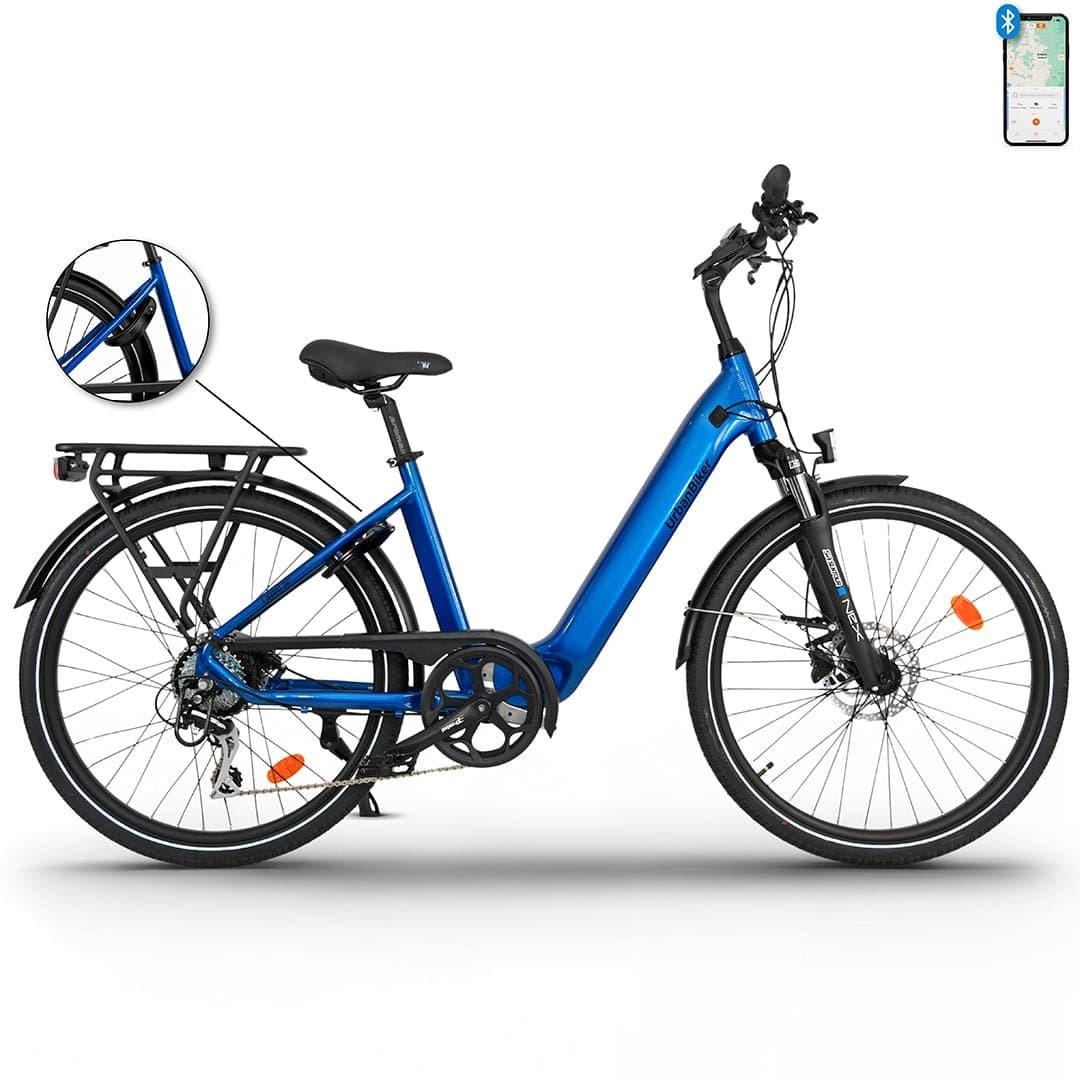 VAE de ville UrbanBiker UB100B - Bleu , 26″