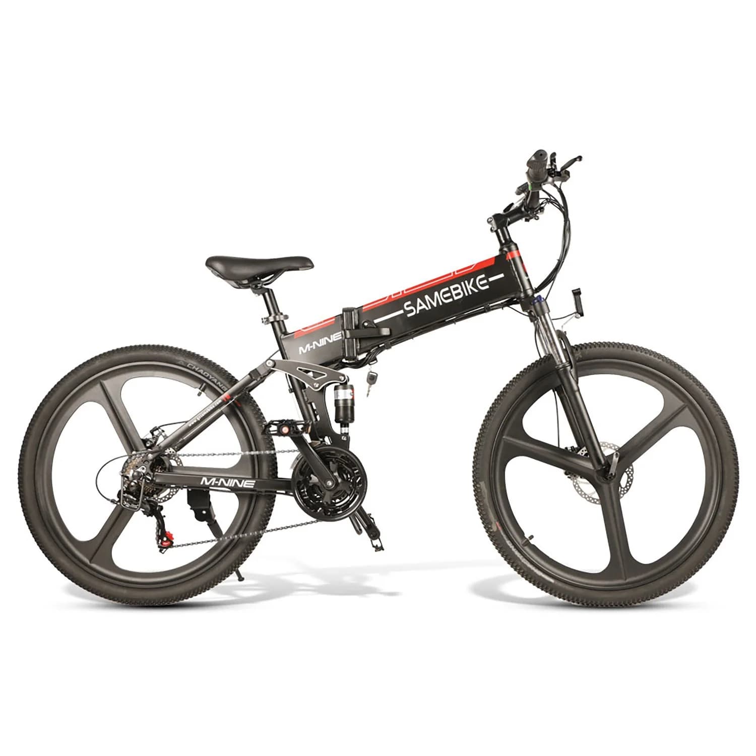 VTT électrique pliable SAMEBIKE LO26-IT 500W Moteur - Noir