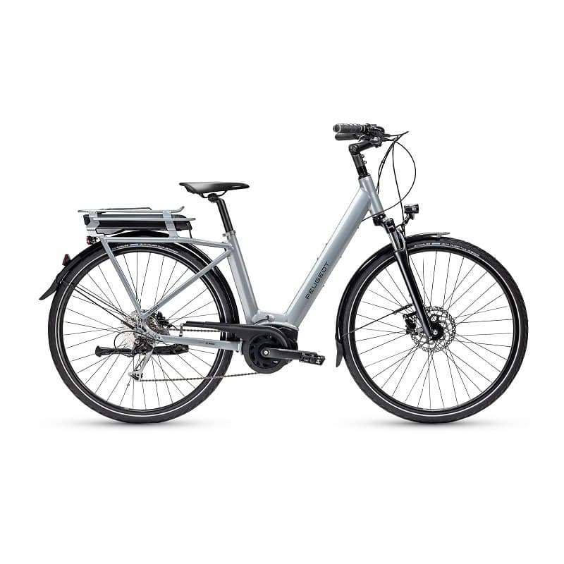 Vélo électrique Peugeot eC01 D9 Active Plus - Argent , 400 Wh