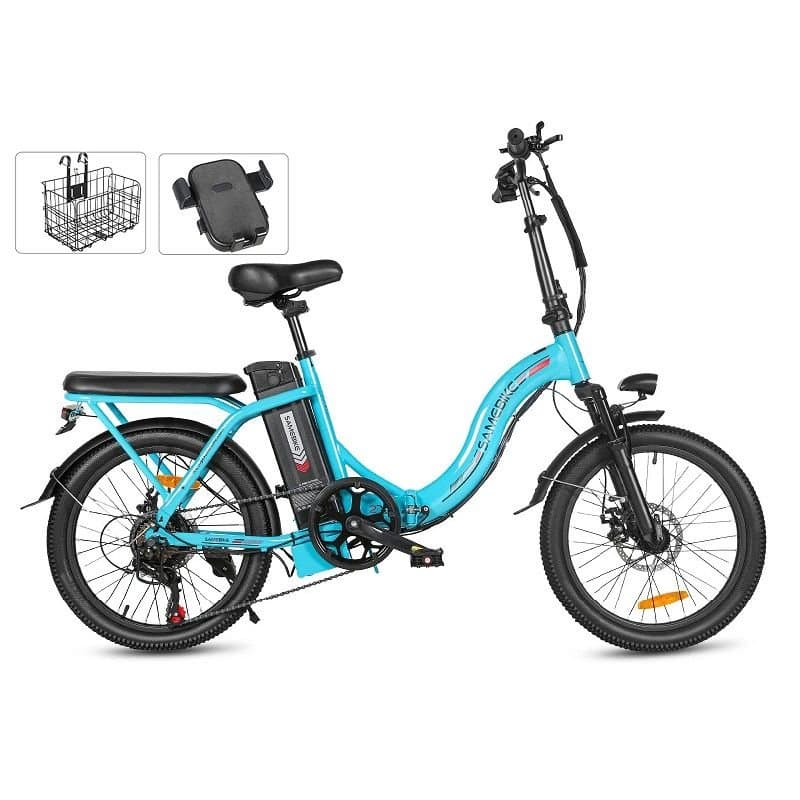 Vélo électrique SAMEBIKE CY20 - Bleu clair