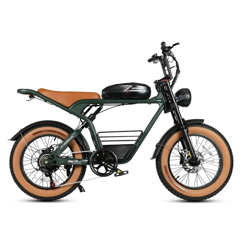 Vélo électrique SAMEBIKE M20 1000W - Marron-vert