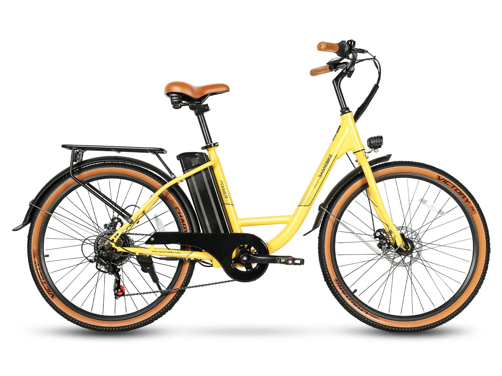 Vélo électrique SAMEBIKE TDE10Z 350W Moteur - Jaune