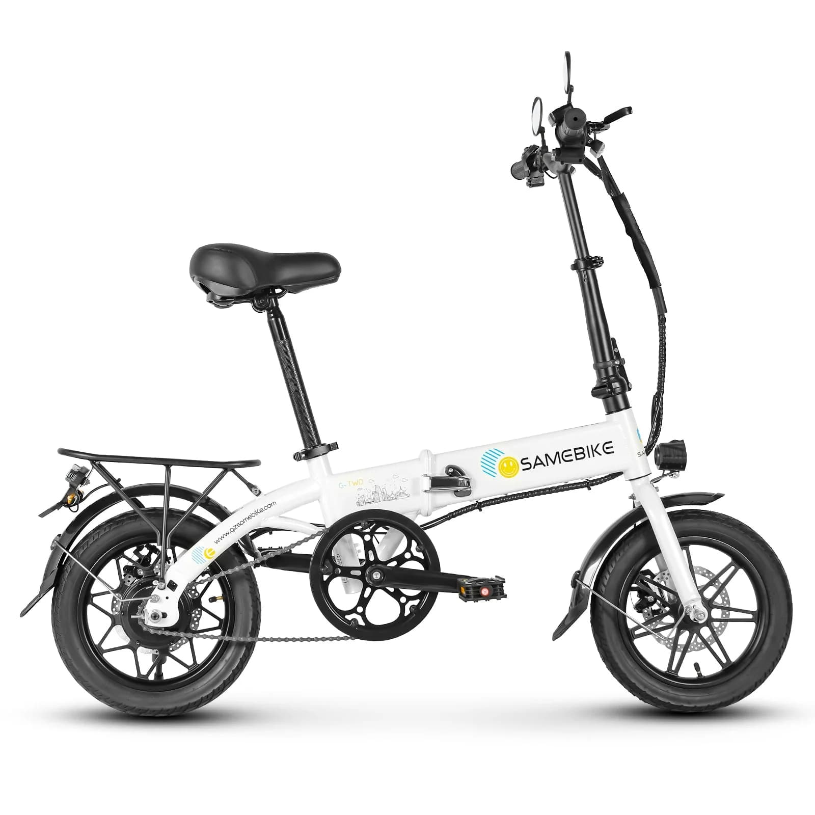 Vélo électrique SAMEBIKE YINYU14 350W Moteur - Blanc