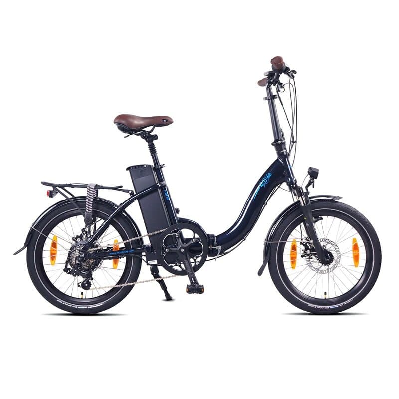 Vélo électrique pliant NCM Paris - Bleu foncé