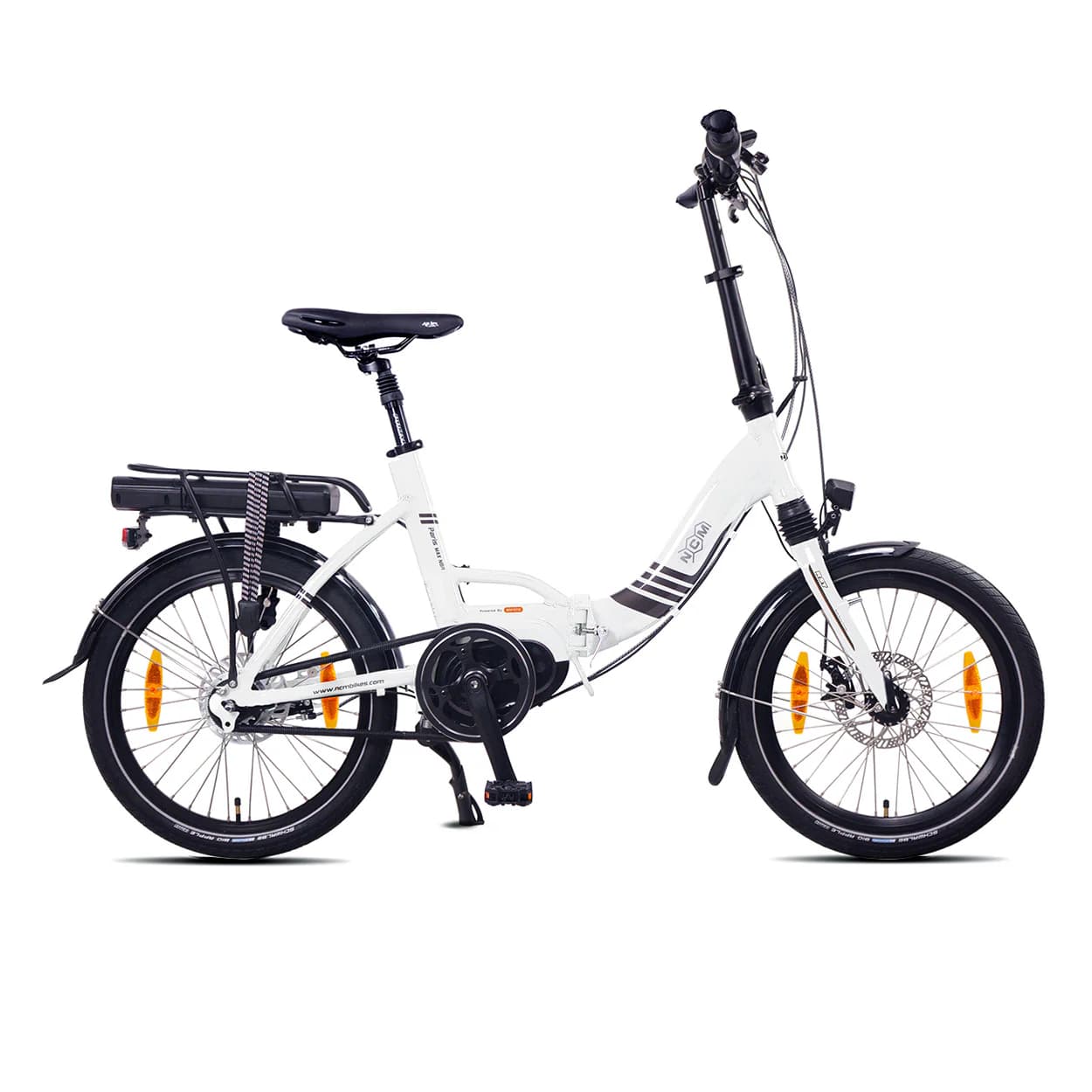 Vélo électrique pliant NCM Paris MAX N8R - Blanc