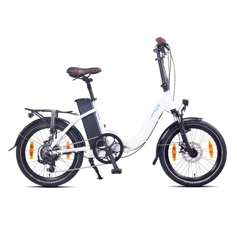 Vélo électrique pliant NCM Paris - Blanc