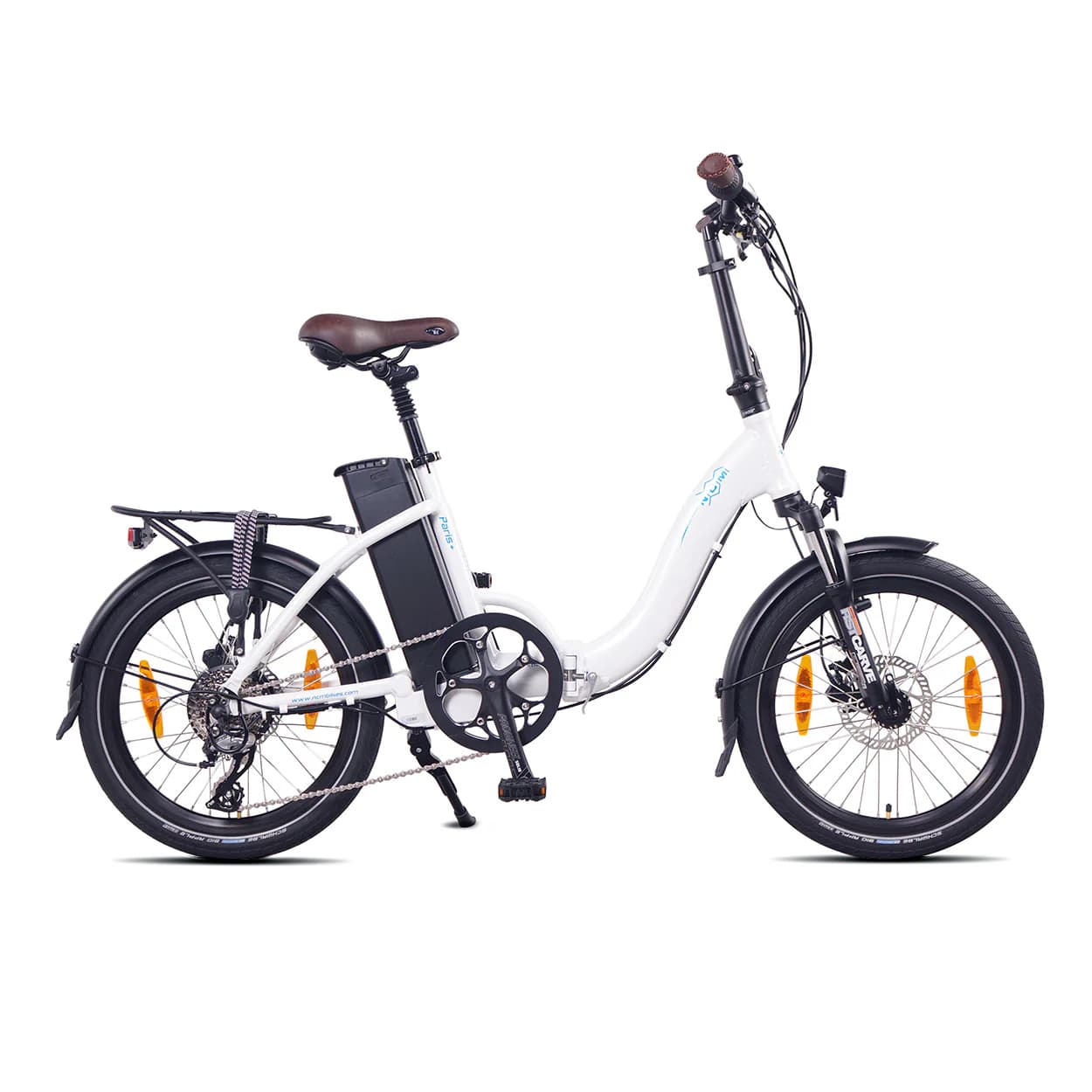Vélo électrique pliant NCM Paris+ - Blanc
