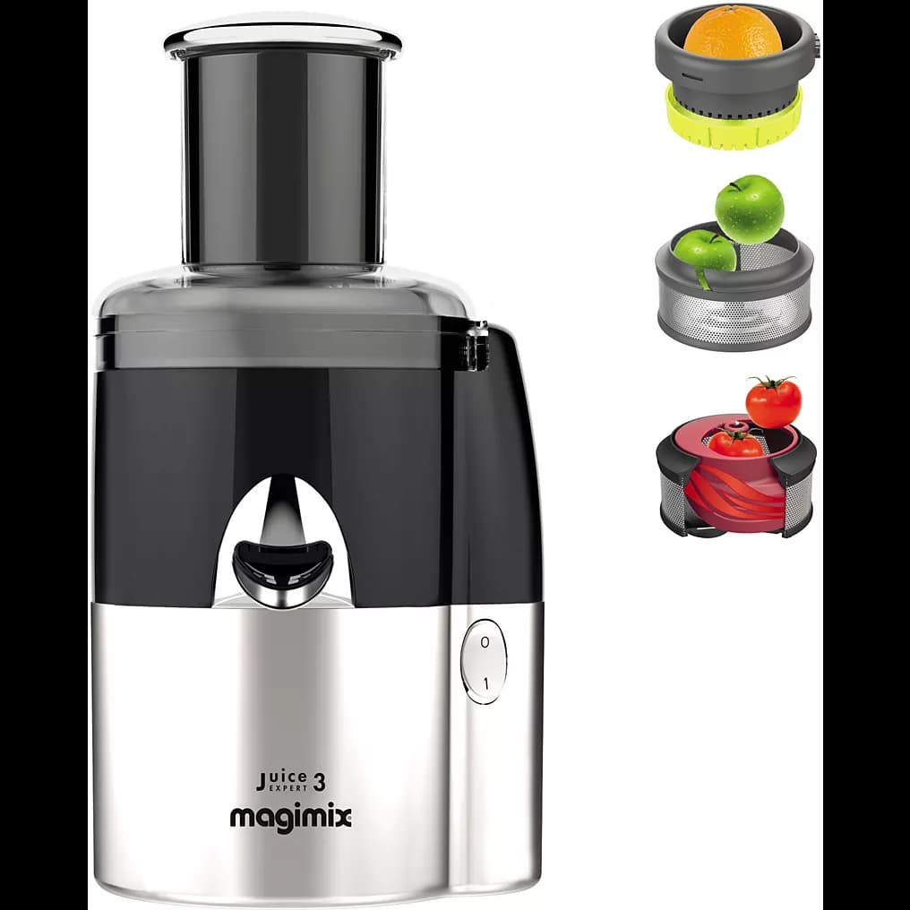 Extracteur de jus MAGIMIX 18093F Juice Expert 5 - Noir / Chrome mat