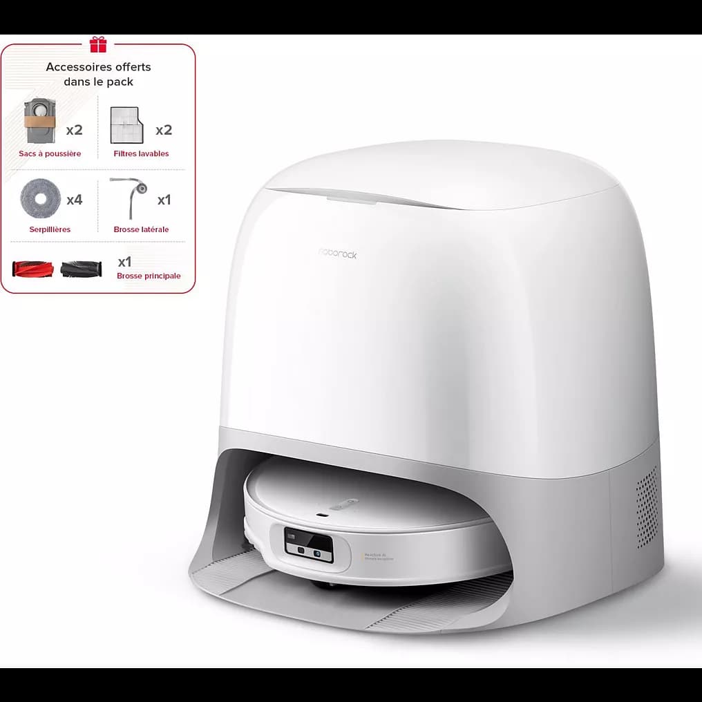 Robot Aspirateur Laveur ROBOROCK Qrevo Curv 2 ProX Blanc