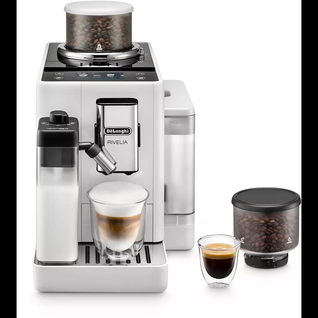 Expresso Broyeur DELONGHI FEB4455.W Rivelia Latte Blanche