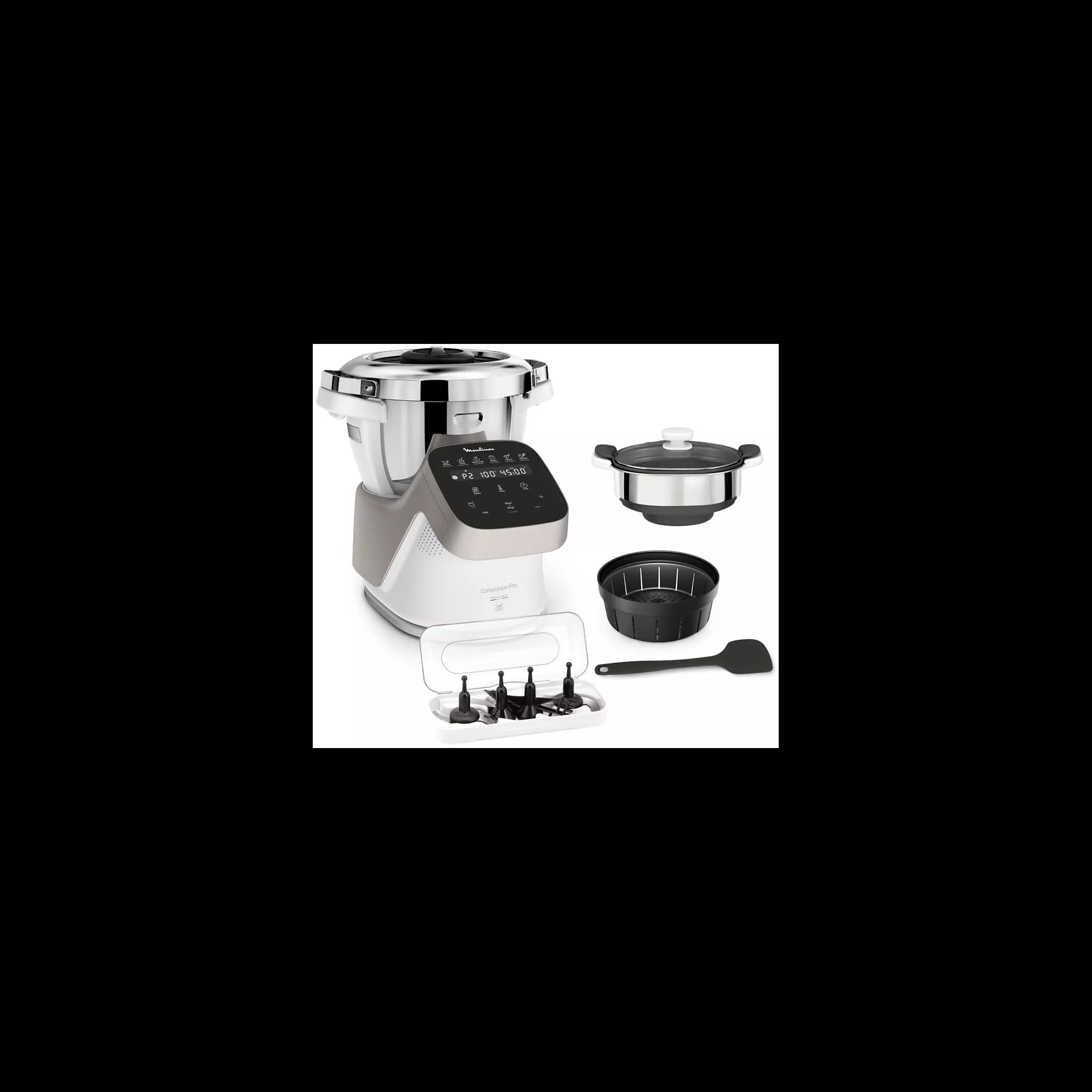 Robot cuiseur Moulinex companion pro + cuiseur vapeur YY5286FG