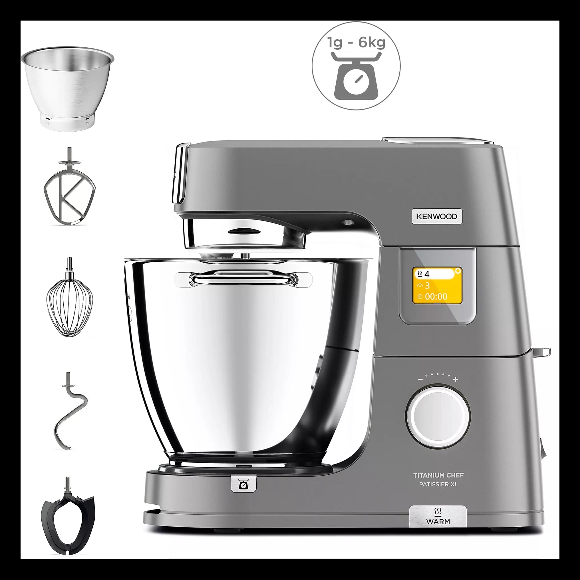 Robot pâtissier KENWOOD KWL90.009SI Titanium Chef Patissier XL