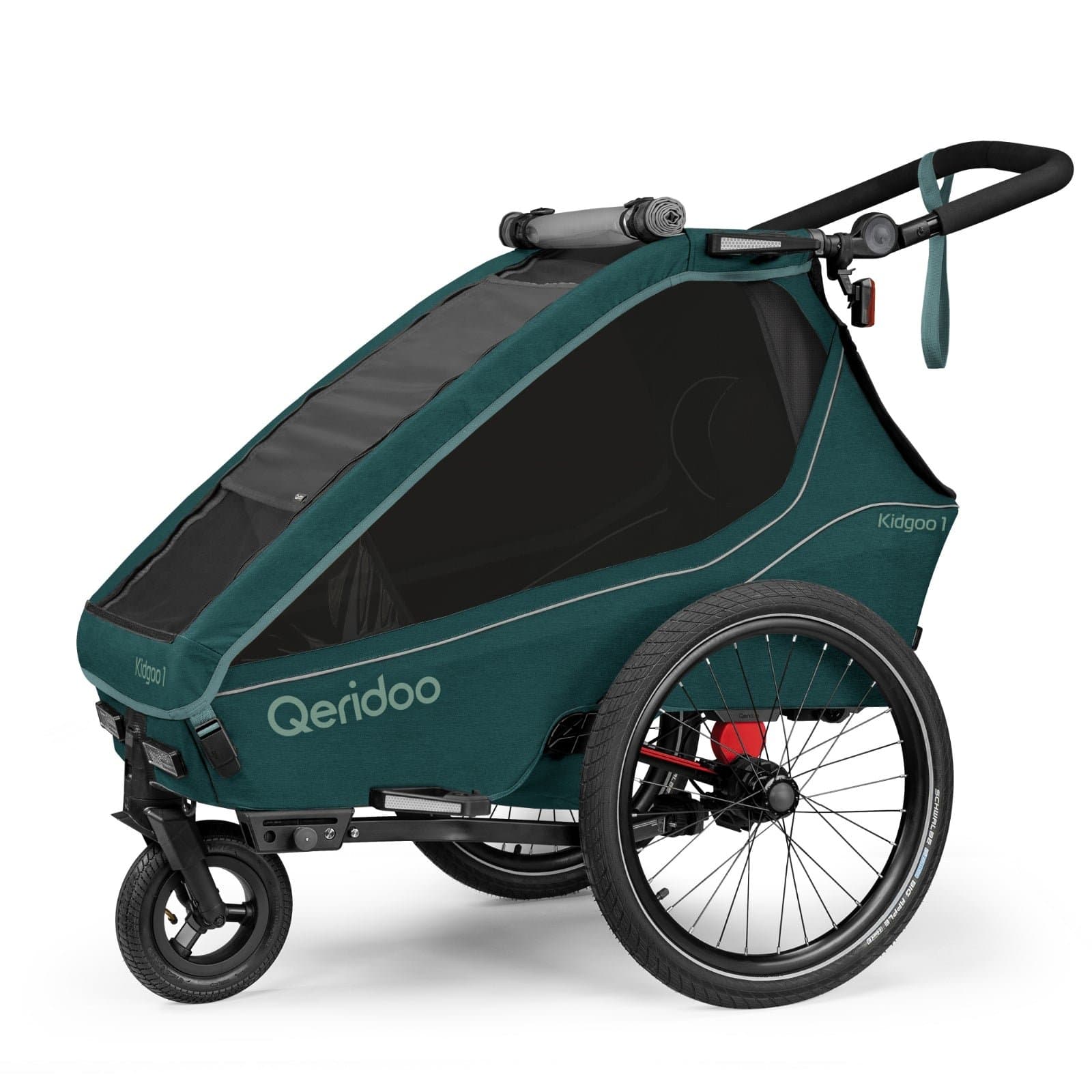 Qeridoo Kidgoo1 Kinderanhänger fürs Fahrrad - Pacific Blue - Pacific Blue