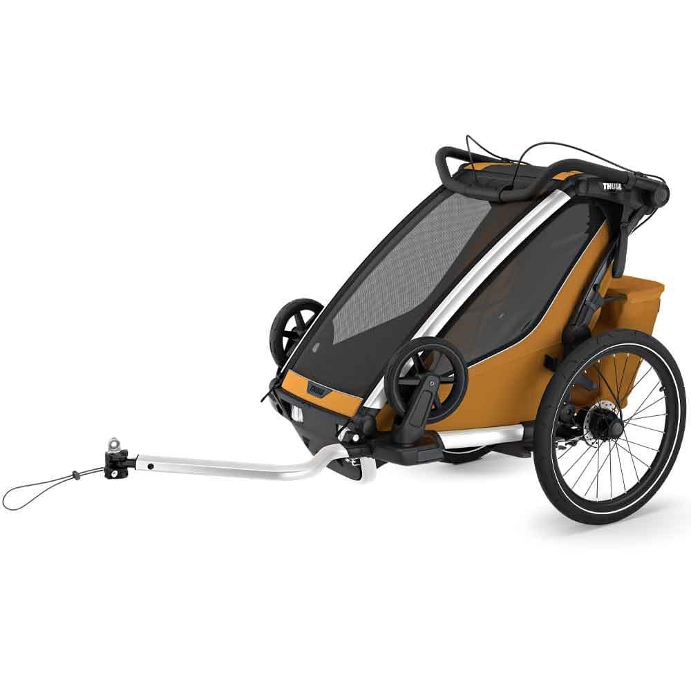 Thule Chariot Sport 2 Doppelsitzer Premium-Kinderanhänger – Natural Gold (Modell 2025)