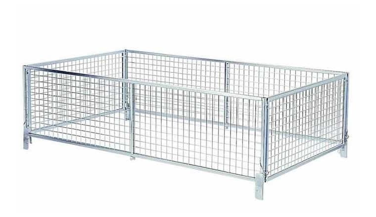 Rehausse grillagée 35 cm pour remorque bagagère