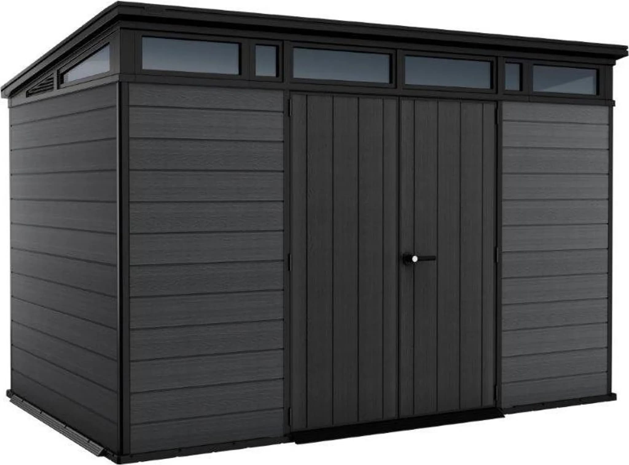 Keter Cortina 117 Kunststoff-Gartenhaus – Grau – wartungsfrei und wetterfest