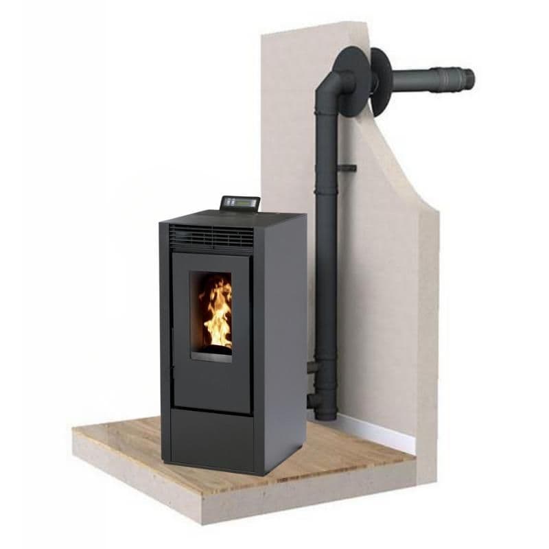 PACK Poêle à granules étanche INTERSTOVES Marina 11 kW