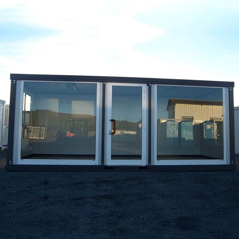 Bungalow de chantier renforcé 6 m – série V1 (609 x 242 cm)
