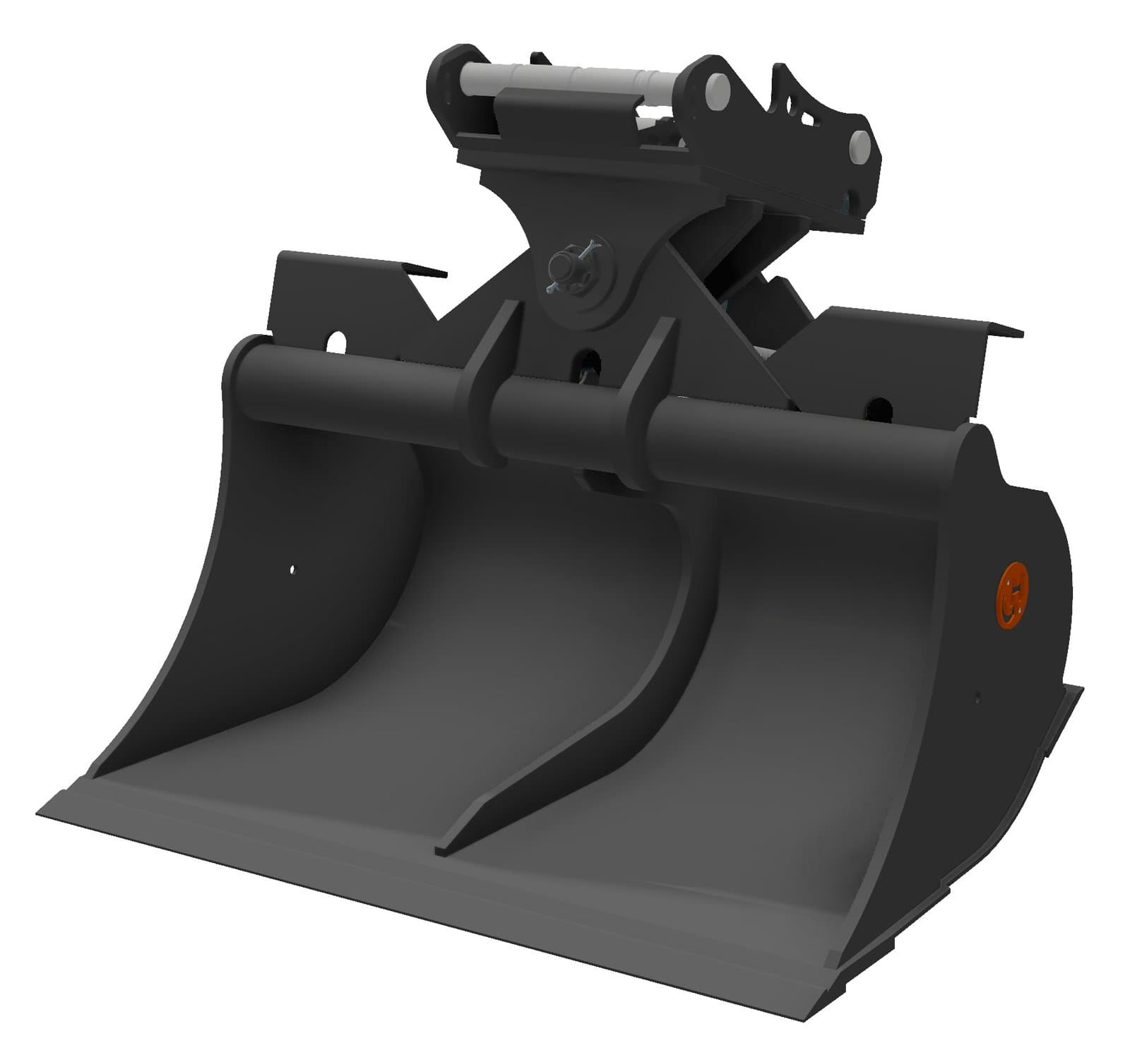 HENLE Böschungslöffel Klasse 7 (30 bis 36t) – mit Zylinder - HENLE Böschungslöffel mit Zylinder K7 - 2000 mm - QC21/25