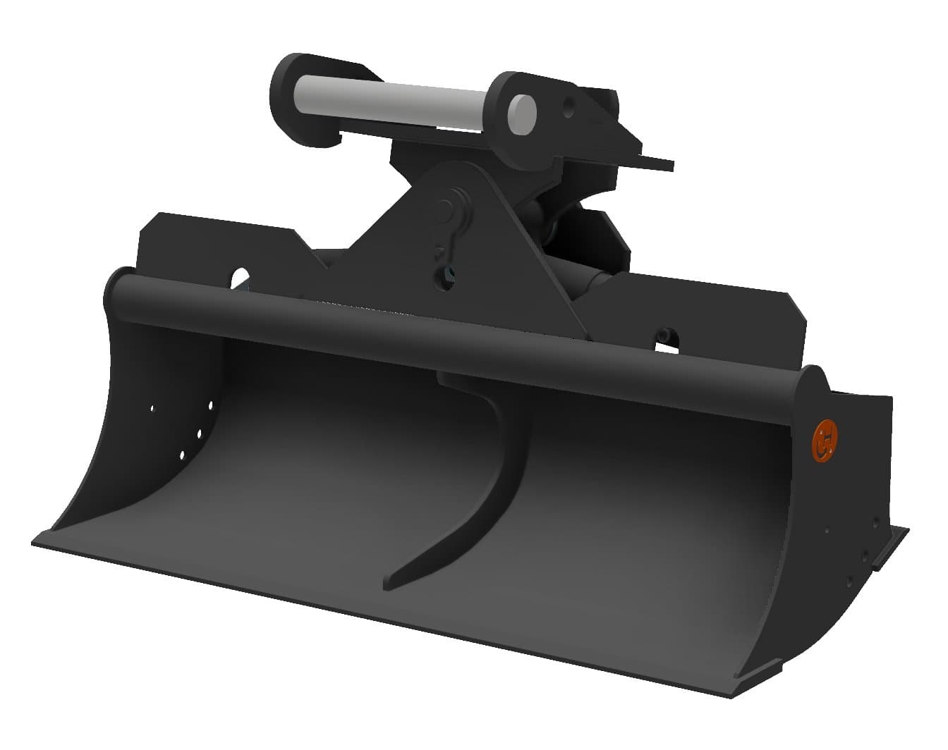HENLE Grabenräumlöffel Klasse 5 (12 bis 16t) – mit Zylinder - HENLE Grabenräumlöffel mit Zylinder K4 - 1600 mm - OQ60-5