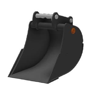 HENLE HD-Tieflöffel Klasse 2 (2 bis 2,5t) – ohne Zahn - HENLE HD-Tieflöffel K2 - 300 mm - OQ40 - ohne Zahn