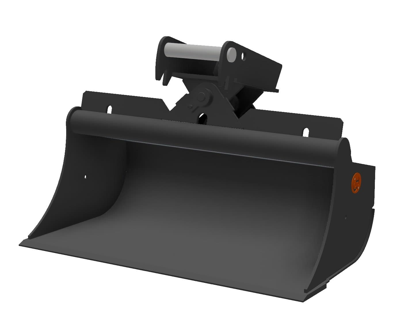 HENLE Schwenktieflöffel Klasse 4 (6,5 bis 8,5t) – mit Zylinder - HENLE Schwenktieflöffel mit Zylinder K4 - 1500 mm - OQ45-5