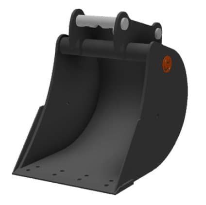 HENLE Tieflöffel Klasse 2 (2 bis 2,5t) – ohne Zahn - HENLE Tieflöffel K2 - 400 mm - QC03HT - ohne Zahn