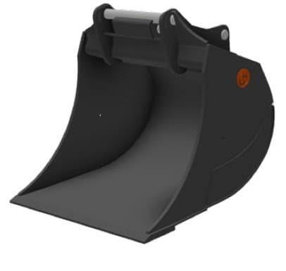 HENLE Tieflöffel Klasse 6S (26 bis 30t) – ohne Zahn - HENLE Tieflöffel SW-Form K6S - 1600 mm - QC21/25 - ohne Zahn