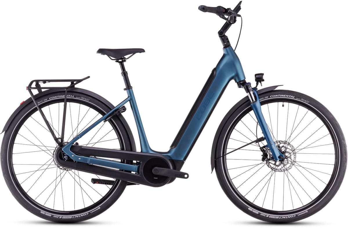 CUBE Supreme RT Hybrid Comfort EXC 625 blau´n´schwarz - 46 cm , 625 sleekgrau / mond